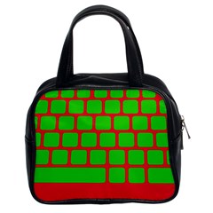 Keyboard Keys Computer Input Pc Classic Handbag (two Sides) by Ravend