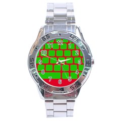 Keyboard Keys Computer Input Pc Stainless Steel Analogue Watch by Ravend