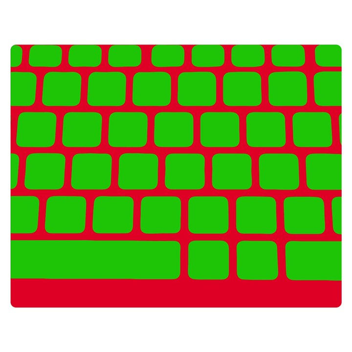 Keyboard Keys Computer Input Pc Premium Plush Fleece Blanket (Medium)