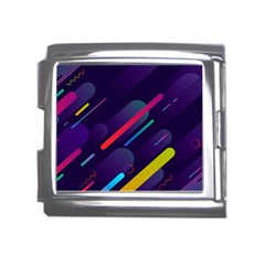 Colorful Abstract Background Mega Link Italian Charm (18mm)