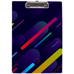 Colorful Abstract Background A4 Acrylic Clipboard by Ravend