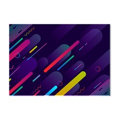 Colorful Abstract Background Crystal Sticker (a4)