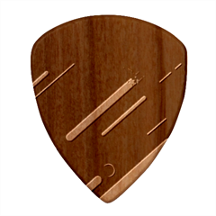 Colorful Abstract Background Wood Guitar Pick (set Of 10) by Ravend