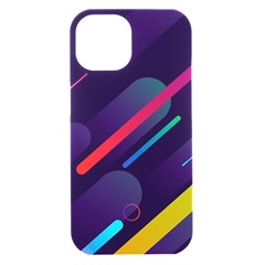 Colorful Abstract Background Iphone 15 Black Uv Print Pc Hardshell Case