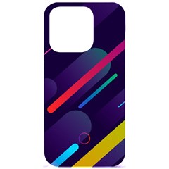 Colorful Abstract Background Iphone 15 Pro Black Uv Print Pc Hardshell Case