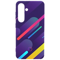 Colorful Abstract Background Samsung Galaxy S24 6 2 Inch Black Tpu Uv Case by Ravend