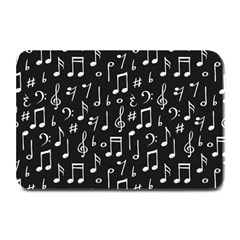 Chalk Music Notes Signs Seamless Pattern Plate Mats by Ravend