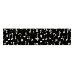 Chalk Music Notes Signs Seamless Pattern Banner And Sign 4  X 1  by Ravend