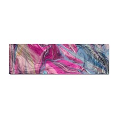 Fuchsia Waves Sticker (bumper) by kaleidomarblingart