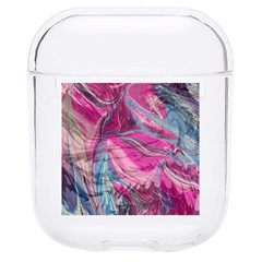 Fuchsia Waves Hard Pc Airpods 1/2 Case by kaleidomarblingart