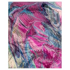 Fuchsia Waves Drawstring Bag (small) by kaleidomarblingart