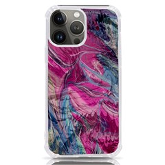 Fuchsia Waves Iphone 13 Pro Max Tpu Uv Print Case by kaleidomarblingart