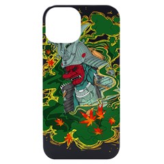 Armor Japan Maple Leaves Samurai Mask Cut Iphone 14 Black Uv Print Case by Ndabl3x