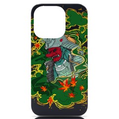 Armor Japan Maple Leaves Samurai Mask Cut Iphone 14 Pro Black Uv Print Case by Ndabl3x