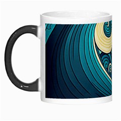 Waves Ocean Sea Abstract Whimsical Abstract Art 3 Morph Mug by Ndabl3x