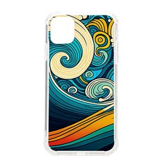 Waves Ocean Sea Abstract Whimsical Abstract Art 3 Iphone 11 Tpu Uv Print Case by Ndabl3x