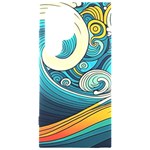 Waves Ocean Sea Abstract Whimsical Abstract Art 3 Samsung Galaxy S24 Ultra 6.9 Inch Black TPU UV Case Front