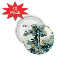 Vintage Retro Flowers Leaves Foliage Plants 1 75  Buttons (10 Pack) by Ndabl3x