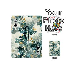 Vintage Retro Flowers Leaves Foliage Plants Playing Cards 54 Designs (mini) by Ndabl3x