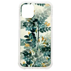 Vintage Retro Flowers Leaves Foliage Plants Iphone 12 Mini Tpu Uv Print Case	 by Ndabl3x