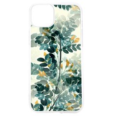 Vintage Retro Flowers Leaves Foliage Plants Iphone 15 Tpu Uv Print Case by Ndabl3x