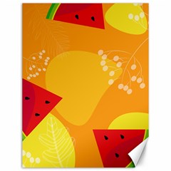 Watermelon Flower Canvas 12  X 16  by Bedest