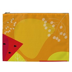 Watermelon Flower Cosmetic Bag (xxl) by Bedest