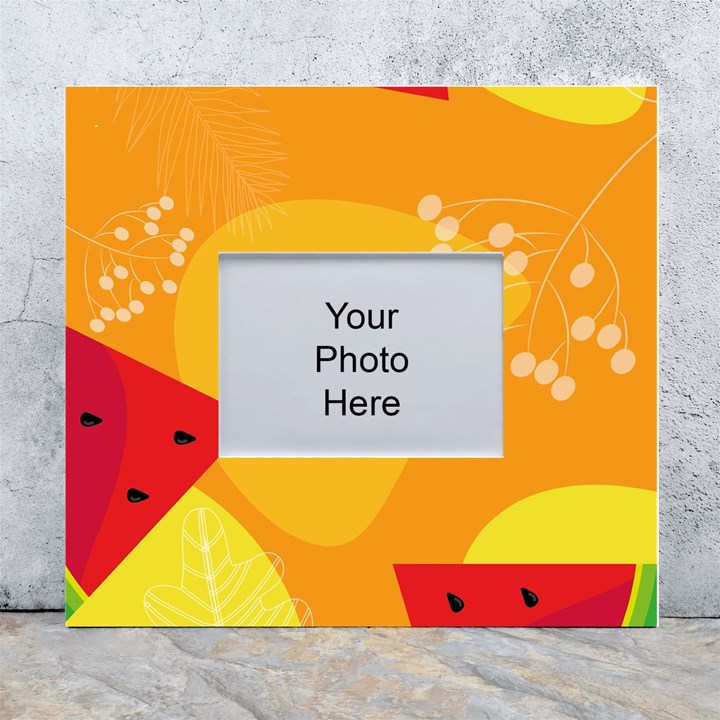 Watermelon Flower White Wall Photo Frame 5  x 7 