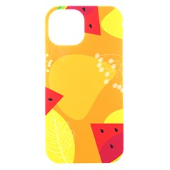 Watermelon Flower Iphone 15 Black Uv Print Pc Hardshell Case