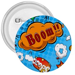 Comical Words Animals Comic Omics Crazy Graffiti 3  Buttons by Bedest