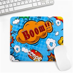 Comical Words Animals Comic Omics Crazy Graffiti Large Mousepad by Bedest