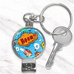 Comical Words Animals Comic Omics Crazy Graffiti Nail Clippers Key Chain by Bedest