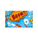 Comical Words Animals Comic Omics Crazy Graffiti Sticker (Rectangular) Front