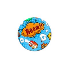 Comical Words Animals Comic Omics Crazy Graffiti Golf Ball Marker (10 Pack) by Bedest