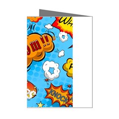 Comical Words Animals Comic Omics Crazy Graffiti Mini Greeting Cards (pkg Of 8) by Bedest