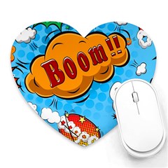 Comical Words Animals Comic Omics Crazy Graffiti Heart Mousepad by Bedest