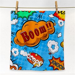 Comical Words Animals Comic Omics Crazy Graffiti Face Towel by Bedest