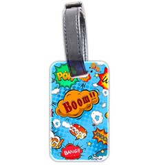 Comical Words Animals Comic Omics Crazy Graffiti Luggage Tag (two Sides) by Bedest