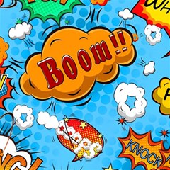 Comical Words Animals Comic Omics Crazy Graffiti Play Mat (rectangle) by Bedest