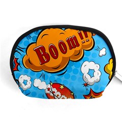 Comical Words Animals Comic Omics Crazy Graffiti Accessory Pouch (medium) by Bedest