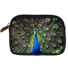 Peacock Bird Feathers Pheasant Nature Animal Texture Pattern Digital Camera Leather Case by Bedest