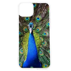 Peacock Bird Feathers Pheasant Nature Animal Texture Pattern Iphone 15 Tpu Uv Print Case by Bedest