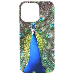 Peacock Bird Feathers Pheasant Nature Animal Texture Pattern Iphone 15 Pro Max Black Uv Print Pc Hardshell Case by Bedest