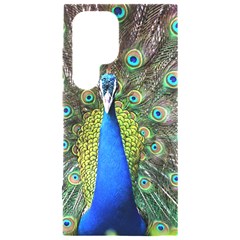 Peacock Bird Feathers Pheasant Nature Animal Texture Pattern Samsung Galaxy S24 Ultra 6 9 Inch Black Tpu Uv Case