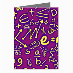 Background Doodles Math Greeting Card by Bedest