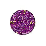 Background Doodles Math Hat Clip Ball Marker Front