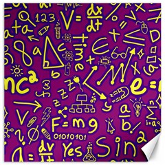 Background Doodles Math Canvas 20  X 20  by Bedest