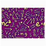 Background Doodles Math Large Glasses Cloth (2 Sides) Front