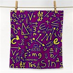 Background Doodles Math Face Towel Front