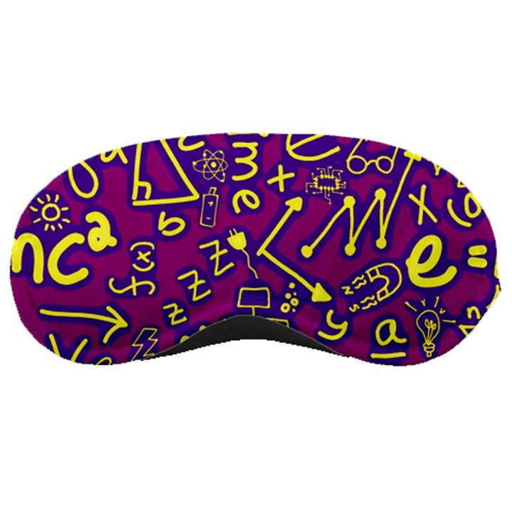 Background Doodles Math Sleep Mask